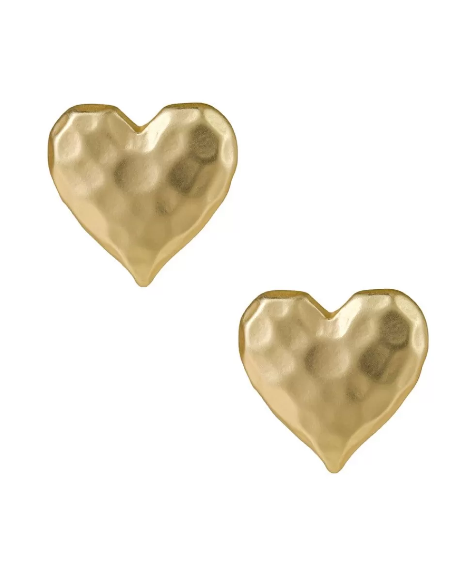 Patricia Nash Bumpy Heart Drop Earrings Clearance