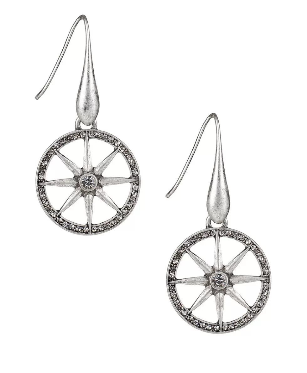 Patricia Nash Compass Drop Earrings Flash Sale