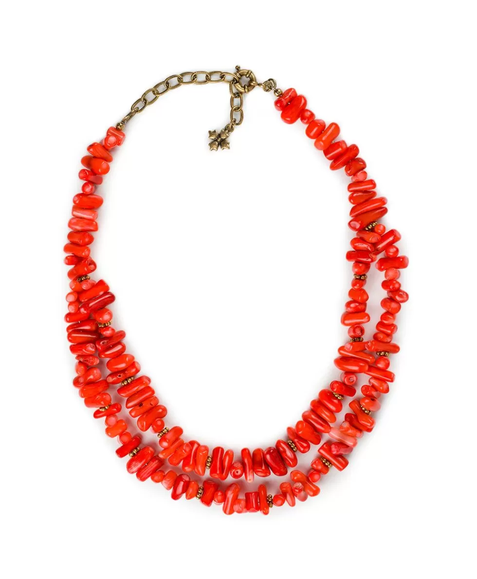 Patricia Nash Coral Short Necklace Best