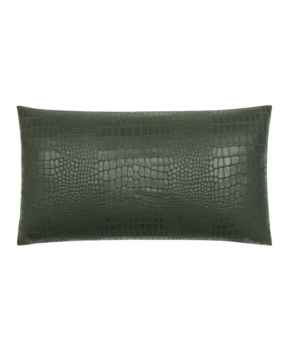 Patricia Nash Croc Embossed Decorative Pillow Flash Sale