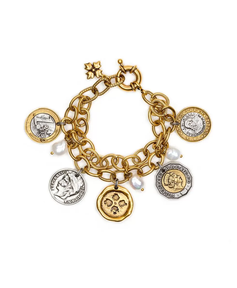 Patricia Nash Double Charm Bracelet Outlet