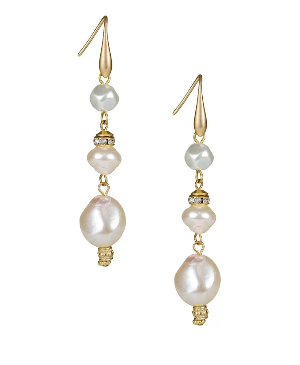 Patricia Nash Drop Pearl Earrings Outlet