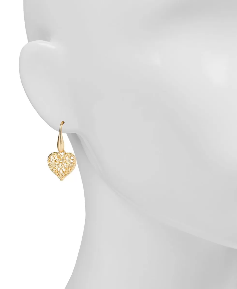 Patricia Nash Filigree Heart Dangle Earrings Sale