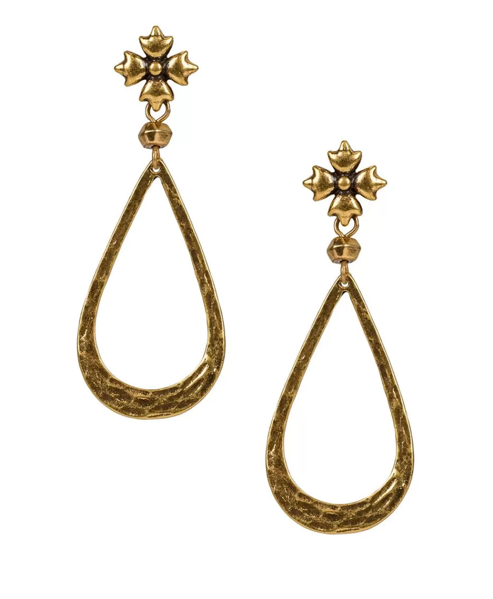 Patricia Nash Floret Post Teardrop Earrings Flash Sale