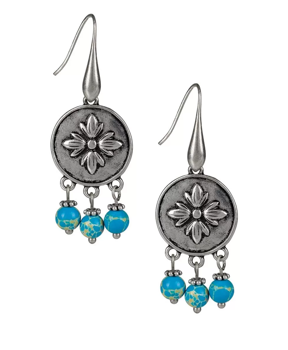 Patricia Nash Floret With Bead Drop Earrings Online