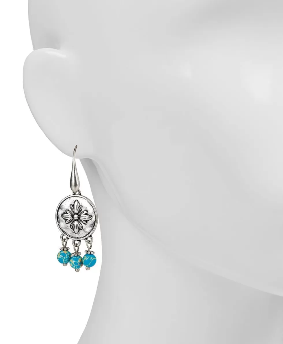 Patricia Nash Floret With Bead Drop Earrings Online