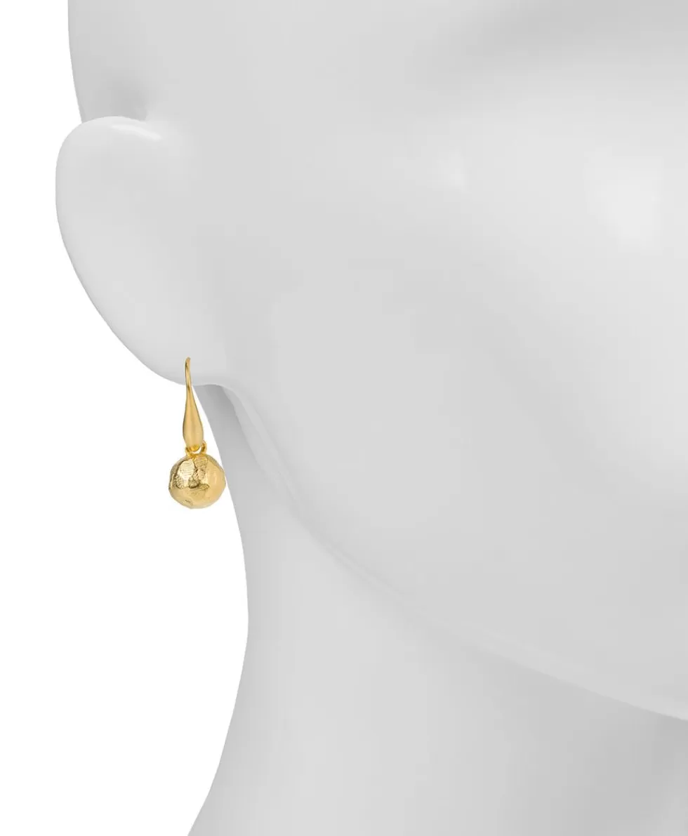 Patricia Nash Hammered Ball Drop Earrings Discount