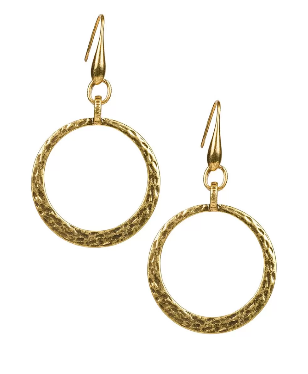 Patricia Nash Hammered Wire Hoop Earrings Fashion