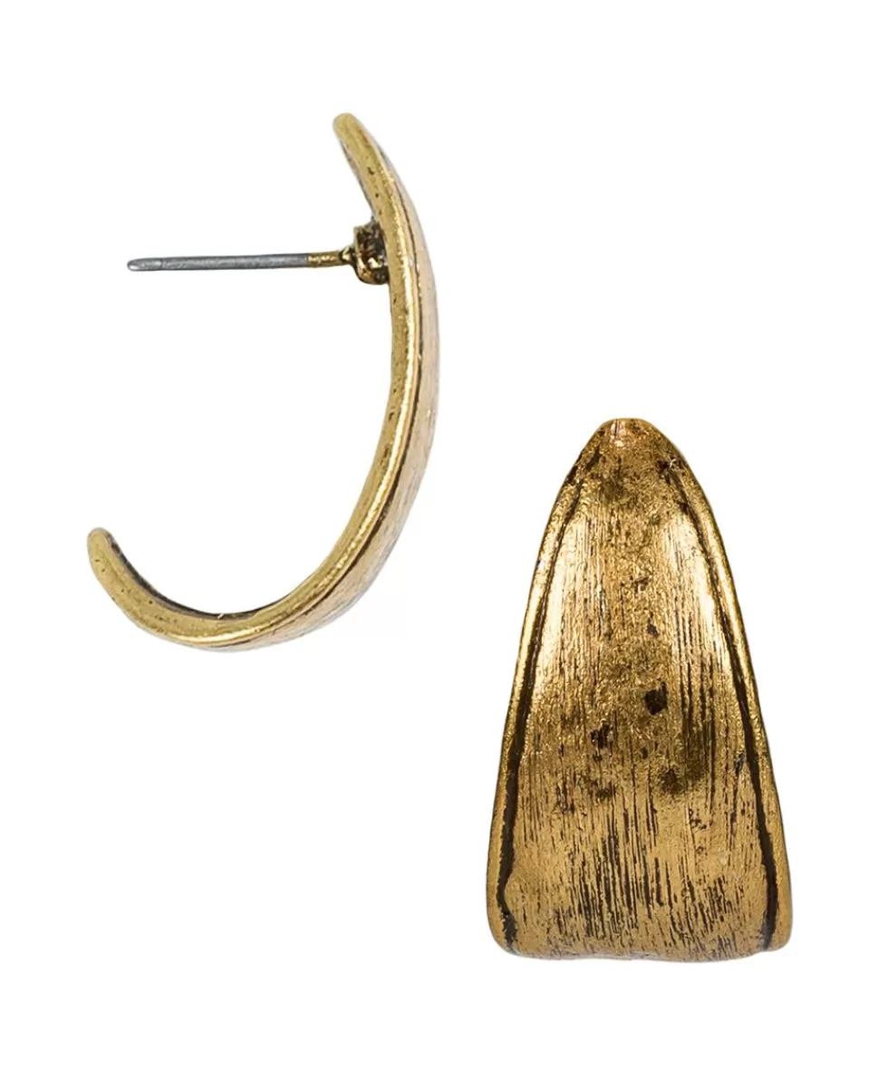 Patricia Nash J Hoop Hammered Earrings Discount