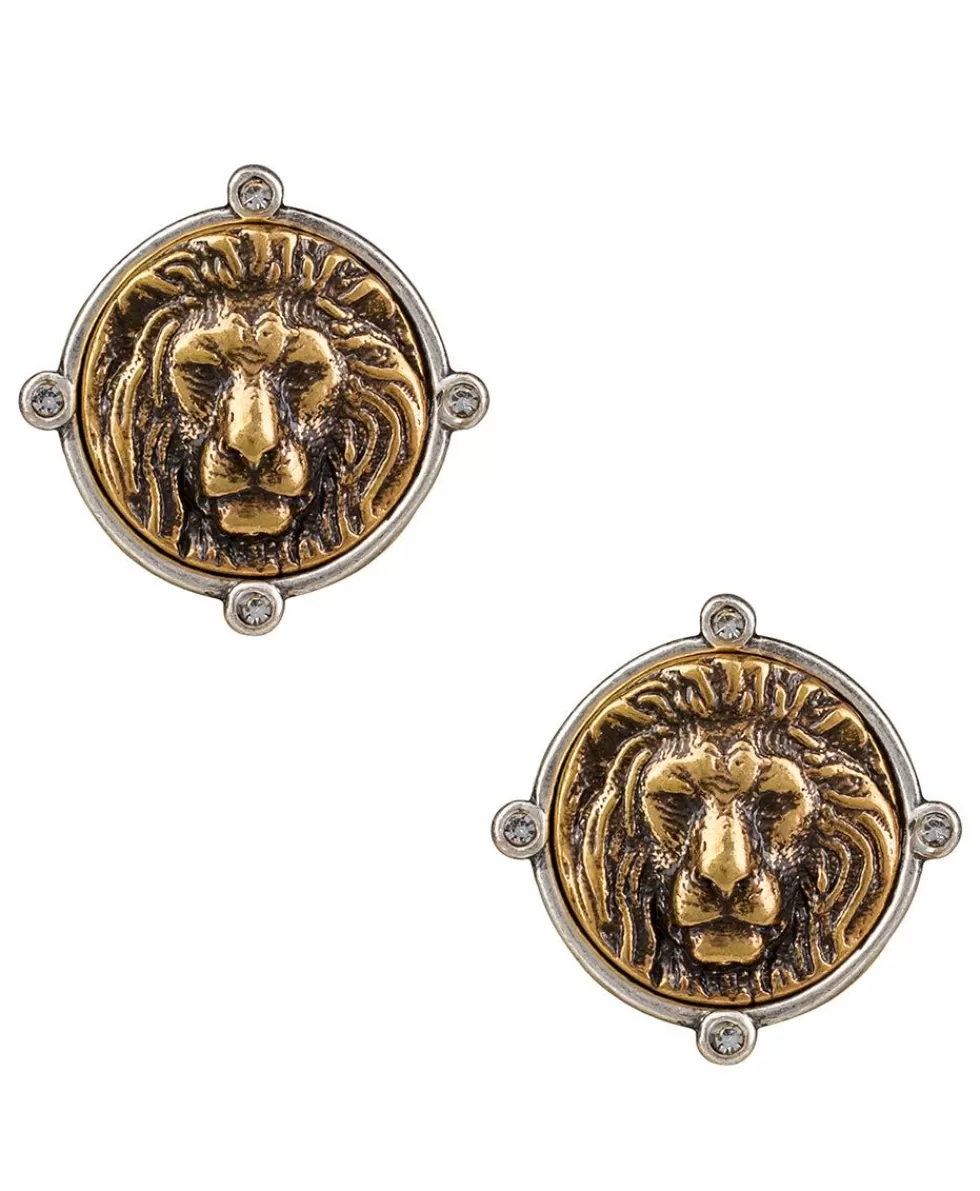 Patricia Nash Lionhead Stud Earrings Sale