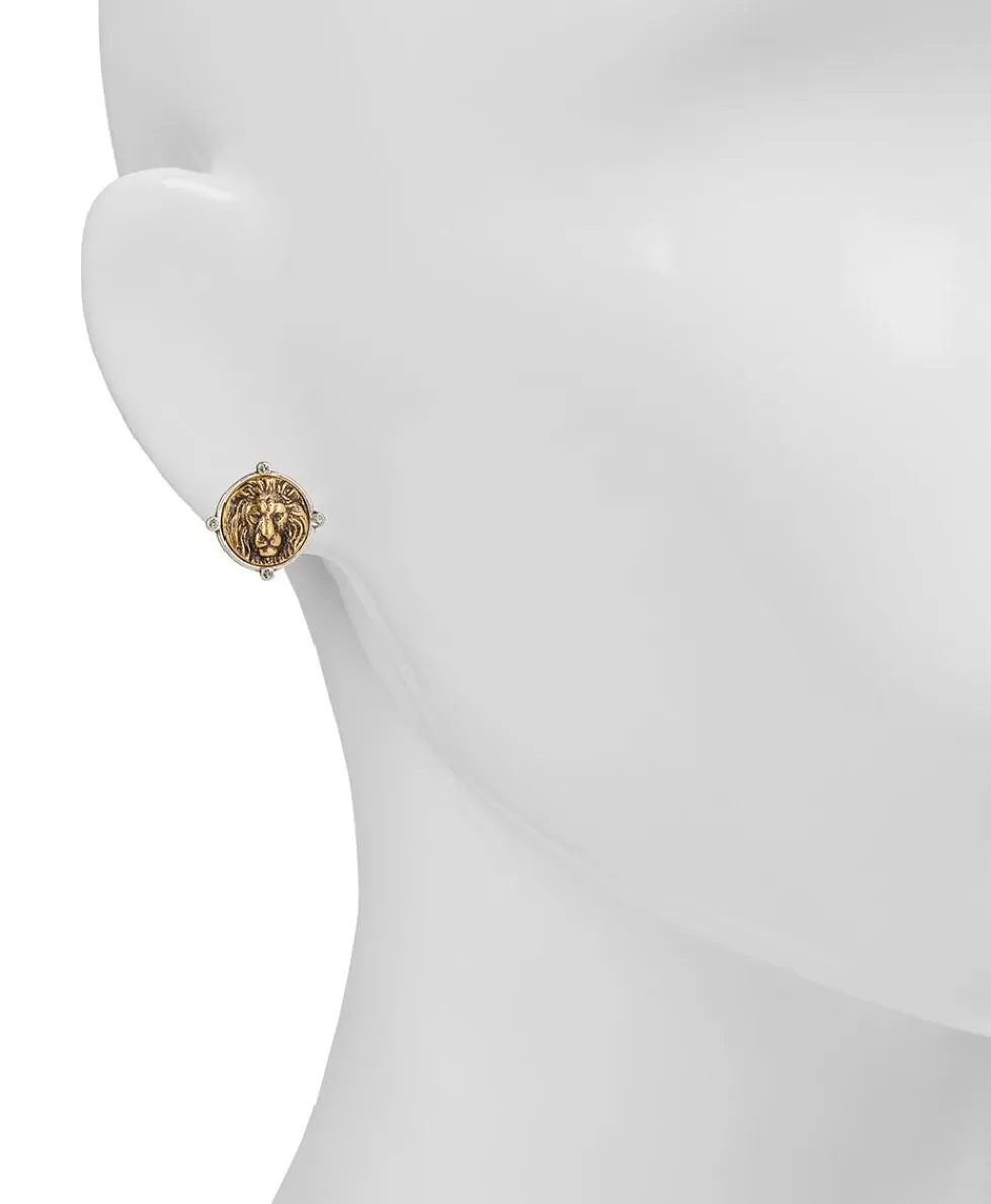 Patricia Nash Lionhead Stud Earrings Sale