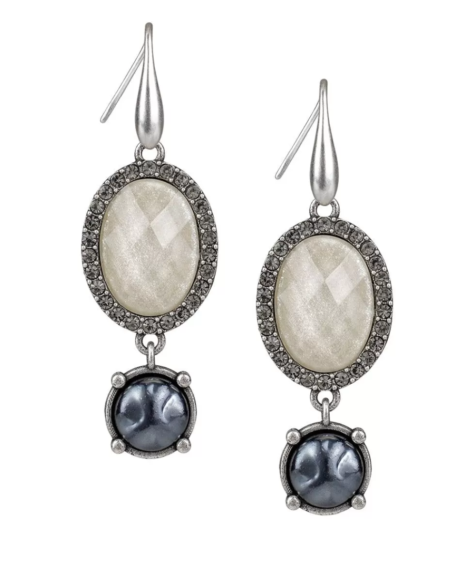 Patricia Nash Oval Double Drop Earrings Sale