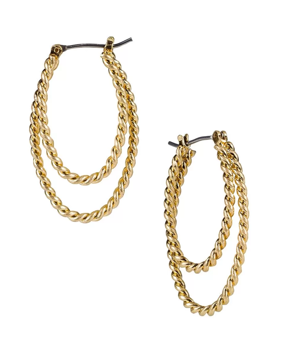 Patricia Nash Oval Rope Twist Hoop Earrings Shop