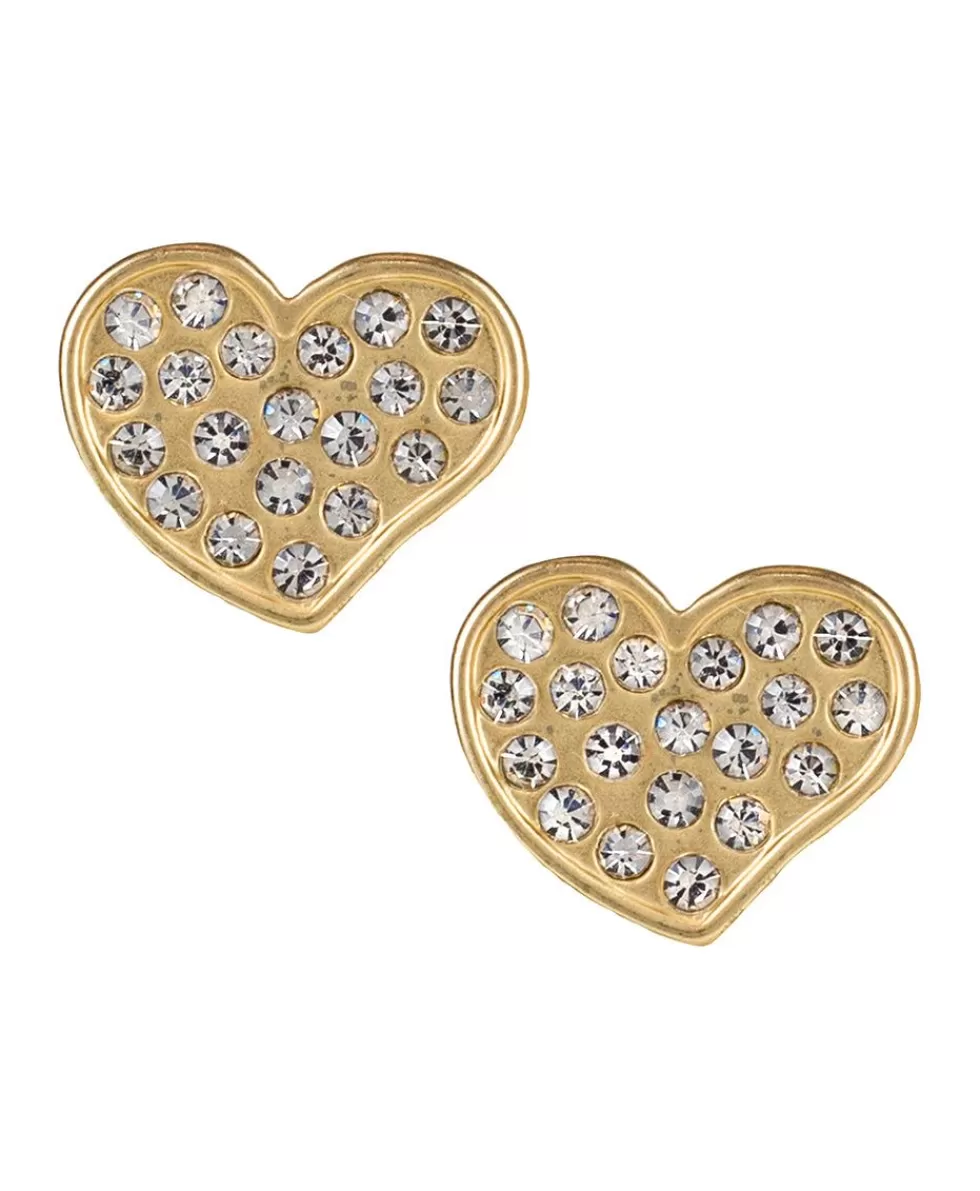 Patricia Nash Pave Heart Earrings Discount