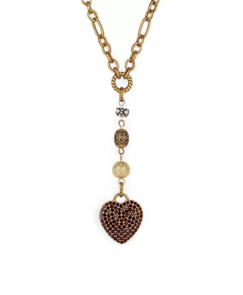 Patricia Nash Pave Heart Y Necklace Online