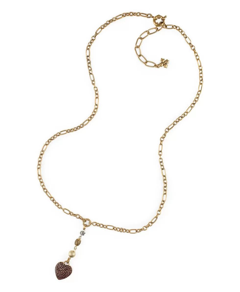 Patricia Nash Pave Heart Y Necklace Online