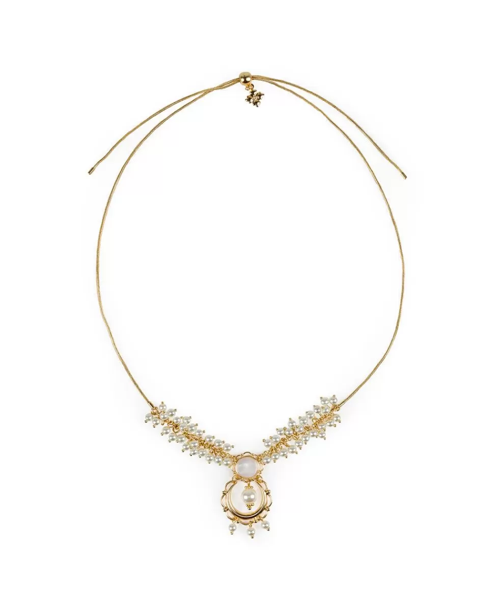 Patricia Nash Pearl Adjustable Necklace Online