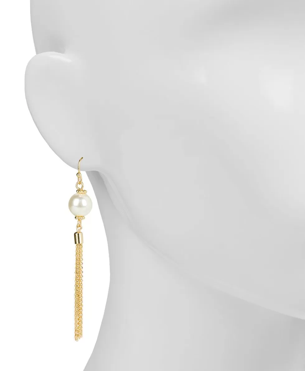 Patricia Nash Pearl Bead Earrings W/ Tassels Sale