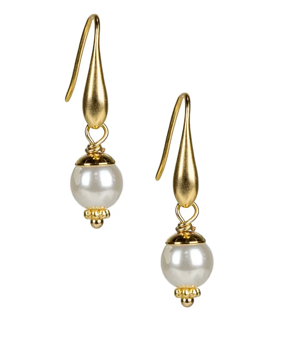 Patricia Nash Pearl Drop Wire Earrings Shop