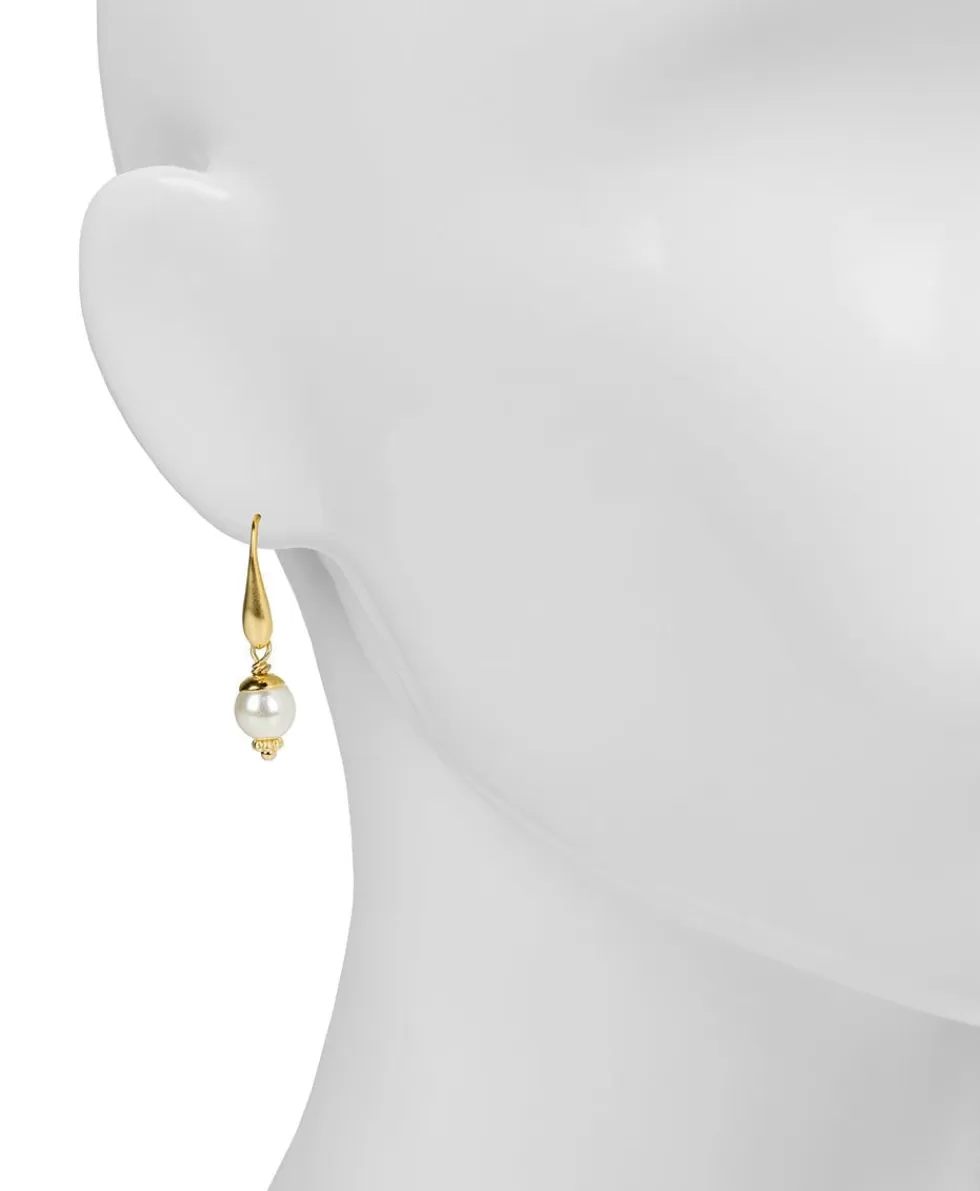 Patricia Nash Pearl Drop Wire Earrings Shop