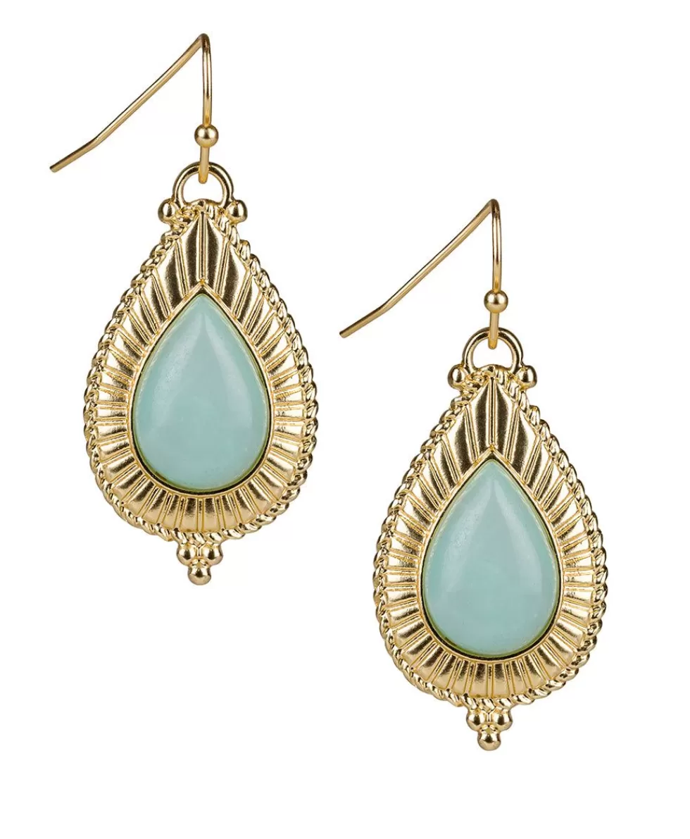 Patricia Nash Tear Drop Cabochon Earrings Shop