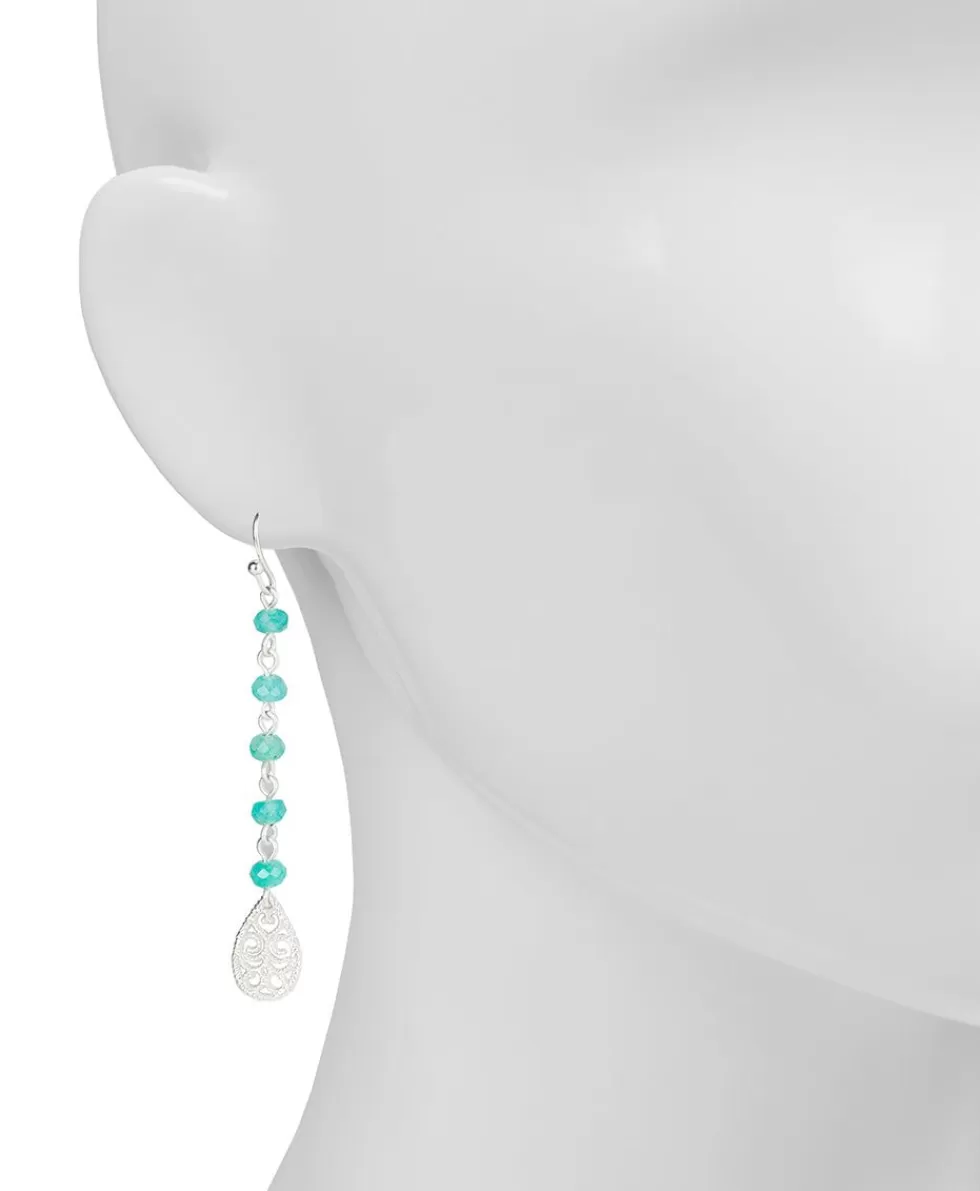 Patricia Nash Tear Drops On Beaded Chain Earrings Best