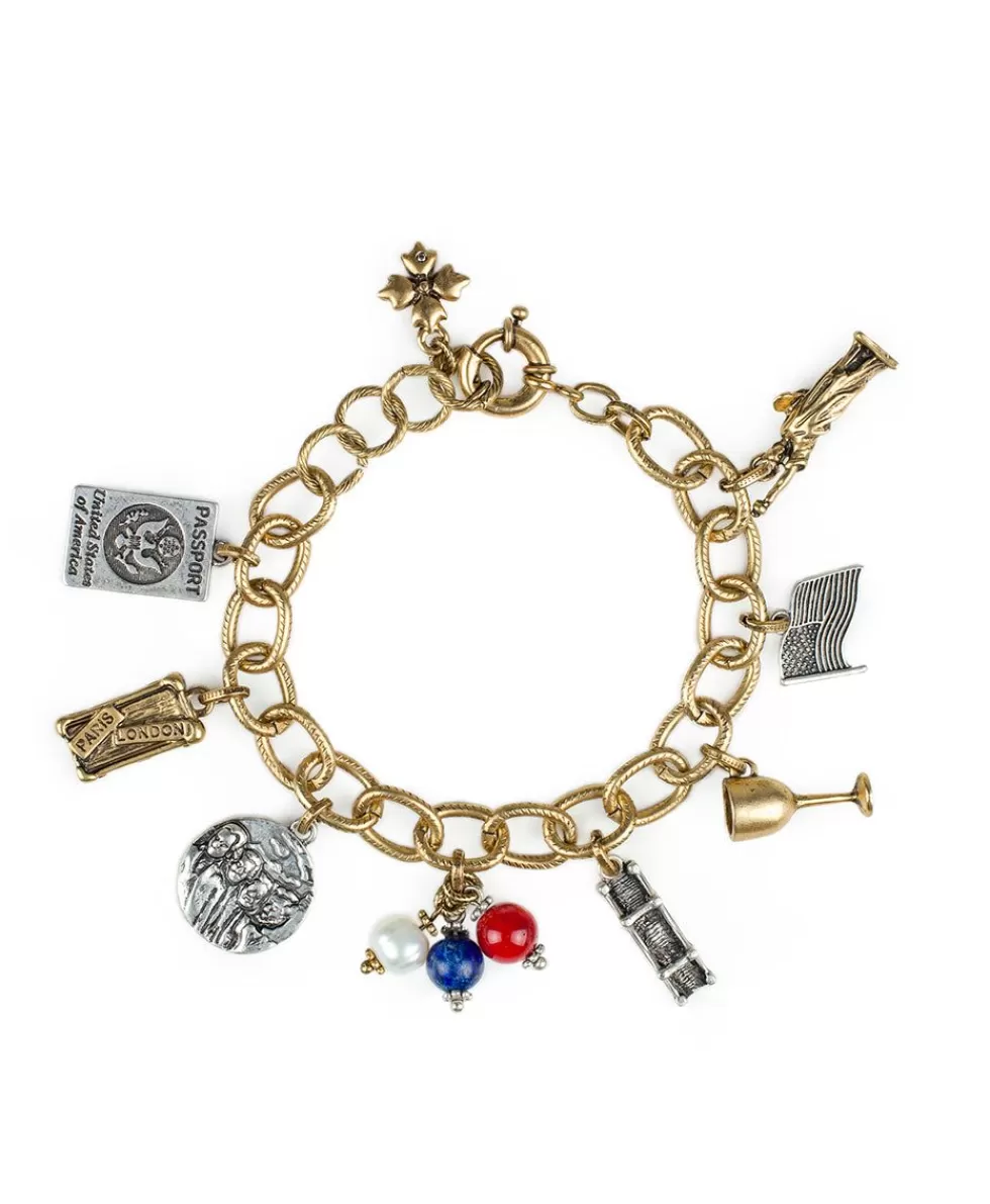 Patricia Nash Usa Charm Bracelet Fashion