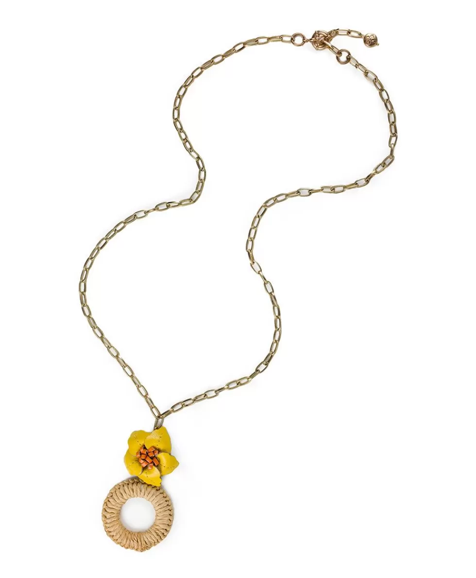 Patricia Nash Valentina Flower Pendant Necklace Outlet