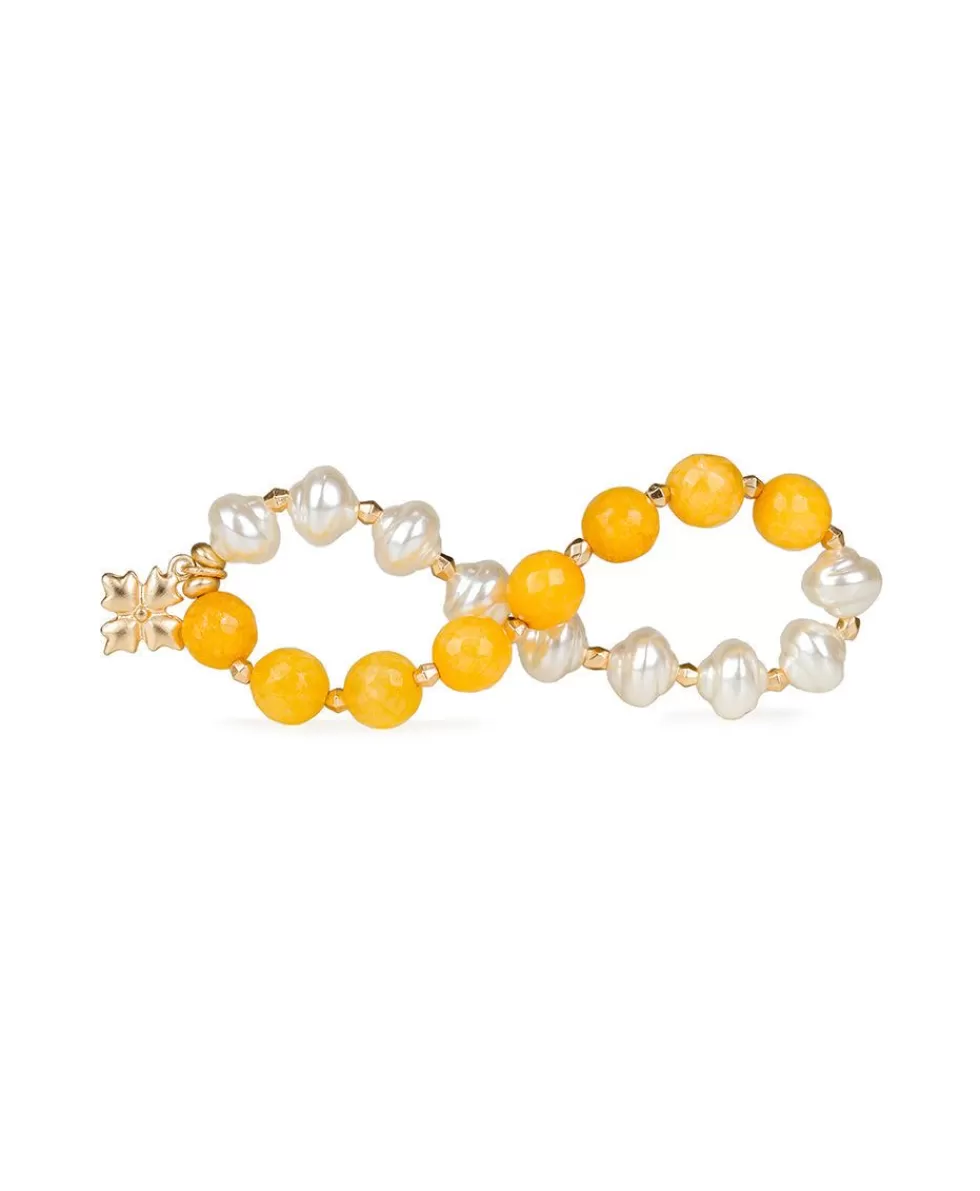 Patricia Nash Yellow Stretch Bracelet Cheap